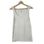 Gap White Scoop Neck Fitted Modern Tank Top M Photo 1