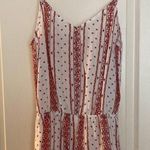 Charlotte Russe White And Red Patterned Romper Photo 0