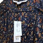 Veronica Beard NWT Shireen Button-Front Floral Print Pleated Dress in Ink Sz 2 Photo 9