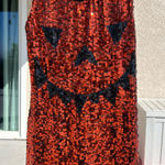 Halloween Pumpkin Sequence Dress Red Size M Photo 0