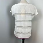 Lemlem  Nautical Shora Striped Short Sleeve Lagenlook Womens Top Small Handmade Photo 4