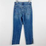 Reformation Gem High Waisted Ponce Jeans Sz 27 RHINESTONE SLIT Photo 2