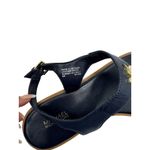 Michael Kors Womens Thong Sandals Size 9M Navy Gold Logo Photo 10