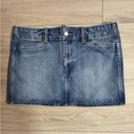 RE/DONE  Slacker Mid Fade Denim Mini Skirt‎ 28 $250 Photo 1