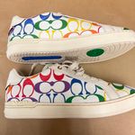 Coach Clip Low Top Sneaker In Rainbow Signature Canvas CI898 Photo 2