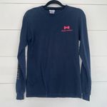 Simply Southern Women’s Small Let Go Let God Elephant Longsleeve Navy Blue Photo 0