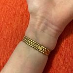 Women’s gold plated stainless steel genuine diamond dial quartz ELGIN watch! Photo 1