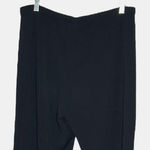 Susan Graver  Pants Women Medium Black Passport Pull On Preppy Neutral Minimalist Photo 3