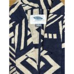 Old Navy Women Long Jacket Open Front Aztec Southwestern Country Size Small Blue Photo 6