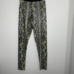 Commando Faux Leather Animal Print Legging in Olive Snake large Photo 3