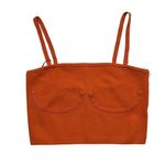 Good American Cupped Tube Top Cinnamon Size 3/4 (L/XL) New Photo 2