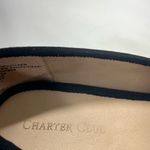 Charter Club FEMMIIE WOOL LOAFER W/EMBROIDERED CREST WOMES 9M BLACK PREOWNED Photo 6