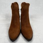 Seychelles  Suede Ankle Boots Heel‎ Stacked Brown Leather Size 7 Photo 3