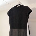 Emporio Armani Vintage 90s Mock Neck Wool Knit Contrast Pencil Dress Size 38 Photo 8