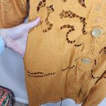 Free People New  Susanna Cutwork Embroidered Lace Longline Duster Jacket XS Photo 4