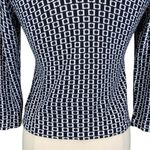 Loft Pima Cotton Square Print Knit Cardigan Photo 9