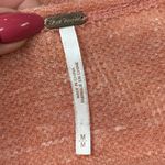 Free People  Coral Peach Oversized Asymmetrical Hem Tunic Sweater Size Medium Photo 1