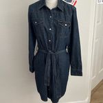 Wrangler Large Long Sleeve Western
Snap Denim Shirt Dress Dark Blue, XXL, NWT Photo 2