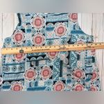 Stunning colors of blue, pink, and orange print adorn this tank. Pink Size M Photo 4