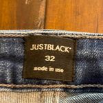 Just Black  Dark Blue Jean Shorts 32 Photo 2