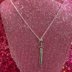 925 Renaissance Medieval English Sword Necklace Halloween creepy Silver Photo 1