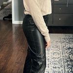 Abercrombie & Fitch The 90s Straight Ultra High Rise Leather Pants Photo 8