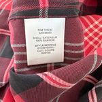 Equipment  Femme 100% Silk Signature Silk Shirt Red and Black Plaid, Size S, EUC Photo 3