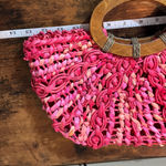 Coldwater Creek  Pink and Tan Woven Tote Photo 7