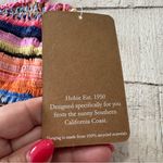 Hobie Smock This Way Bandeau Bikini Top NWT size Medium Striped Halter Neck Photo 5