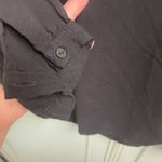 Ichi Womens Sz Large Black Lightweight Long Sleeve Blouse Top Minimalist Office Photo 4