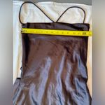 Princess Polly ,‎ Black Satin spaghetti strap backless mini dress, size 6 Photo 3