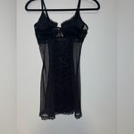Victoria's Secret Victoria’s Secret Black Leopard Print Lace Mesh Dress 36B Sultry & Chic Chemise Photo 3
