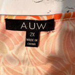 AUW  Orange Short Sleeve Blouse Size 2X Photo 7