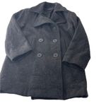 Weather Tamer Women's Size Small Grey Double Breasted 100% Wool Pea Coat‎ Gray Photo 5