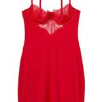 Victoria's Secret  lipstick red Lace modal mini slip Photo 0