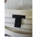 J.Crew  Women’s Jeweled Navy And White Striped Sweatshirt Glitzy Bejeweled Sz XS Photo 8