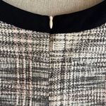 Shelby & Palmer  Size 12 Black White Tweed A-Line Dress Short Sleeve Buttons Zip Photo 7