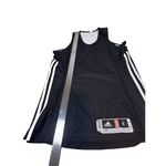 Adidas Basketball Jersey Climacool Black and White Striped Player 1G Pre-Owned Photo 4
