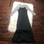 Vintage union made black metallic formal dress Size 4 Photo 2