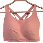 Lululemon  Energy Bra High Support Dew Pink Crossback Sports Bra 34DDD Gym Run Photo 0