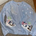 Christmas Sweater Blue Size M Photo 0