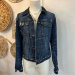 Gap 1969 Denim Jacket Women's Medium Blue Fitted 100% Cotton Classic Jean Coat Photo 2