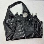 Spirit Shiny Black Police Bodysuit Size M Photo 2