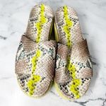 Kate Spade  Zia Platform Leather Espadrille Snake Print Size 9 B Photo 3