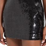 Theory NEW  Sequin Slice Mini Skirt in Black Photo 3
