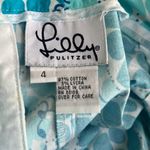 Lilly Pulitzer Vintage Blue/White Lioness Print Ankle Pants s4 Photo 5