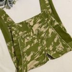 Nicole Miller Legging Mesh Pocket and Lower Green and Beige Large Photo 0