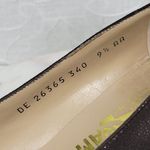 Salvatore Ferragamo  Pumps Womens 9.5 AA Brown Calf Leather Block Kitten Heel Photo 11