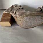 Massini  Booties laser cut nickle studded block heel size 11 Photo 5