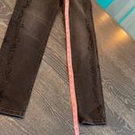 EXPRESS Super High Waisted Black Tonal Snakeskin Print Slim Ankle Jeans Sz 2 New Photo 12